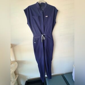 Figs Deep Blue Women's Jumpsuit Scrubs